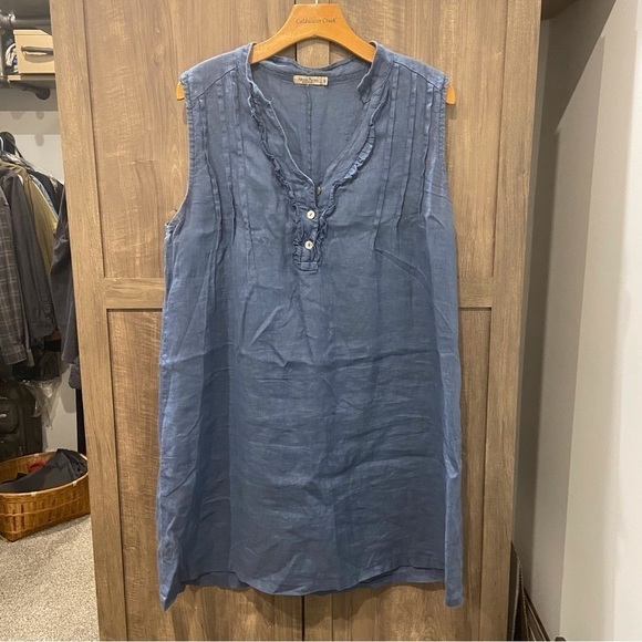 Alessia Pacini Made In Italy Medium Linen Dress - Picture 1 of 9